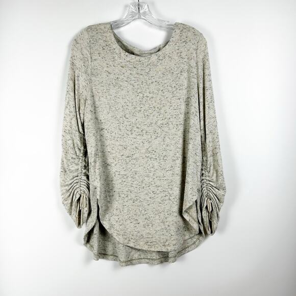 Anthropologie Saturday Sunday Marisa Ribbed Tunic Heather Gray Womens Size Small - Picture 3 of 12